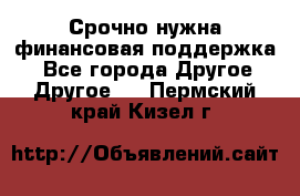 Срочно нужна финансовая поддержка! - Все города Другое » Другое   . Пермский край,Кизел г.